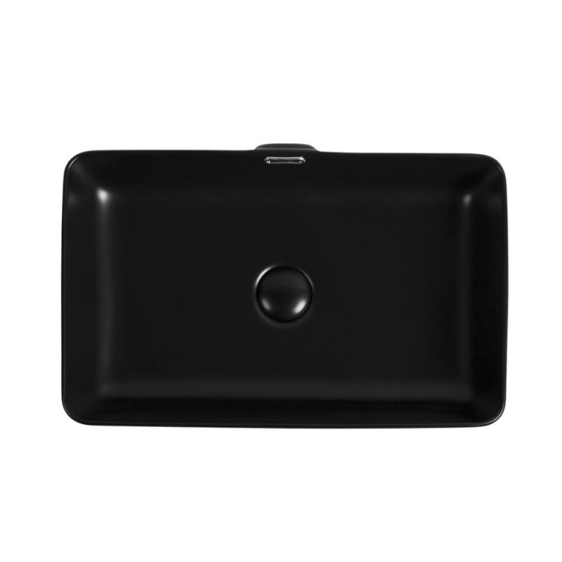 Раковина Aquanet Perfect 273676-3-MB 55 x 35 x 14 см, накладная, черный матовый