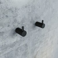 Комплект одинарных крючков Iddis Petite PET2SB3i41 черный матовый