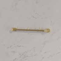 Планка 3 крючка Iddis Petite PETG0S3i41, золото матовое