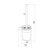 Ершик для унитаза Iddis Petite PETG0SGi47, золото матовое