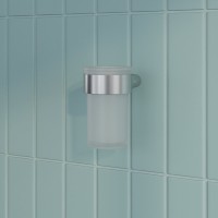 Стакан для щеток Iddis Petite PETSSSGi45, хром матовый