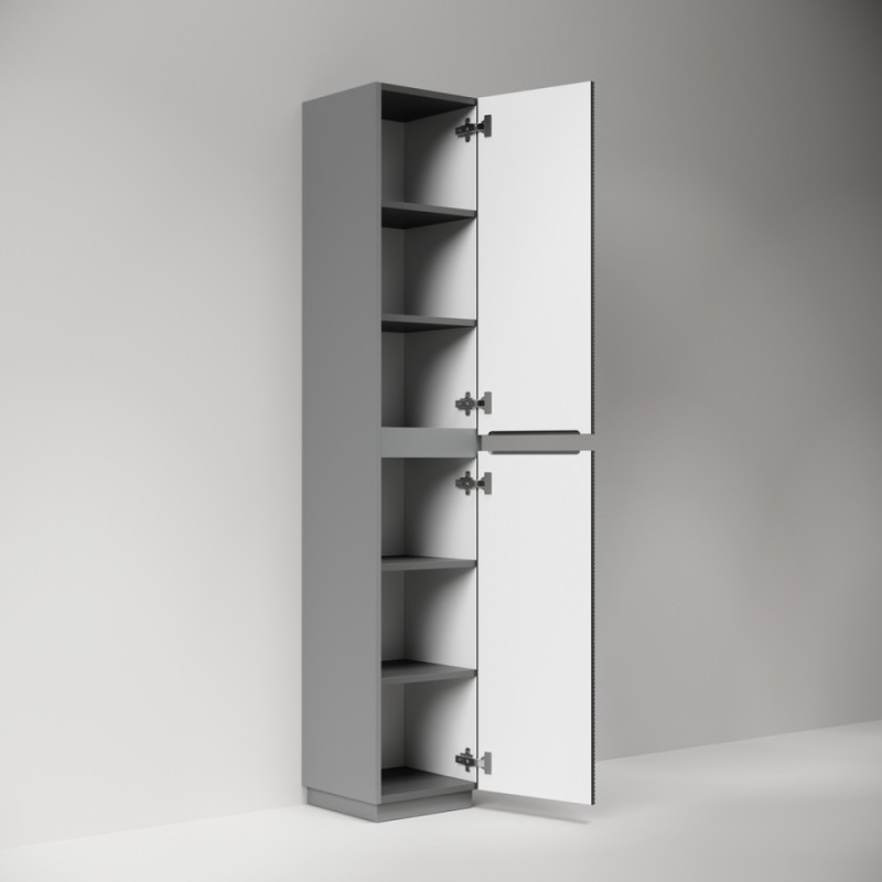 Пенал Sancos Folk Floor PFL35FGS, 35 см, напольный, grey soft
