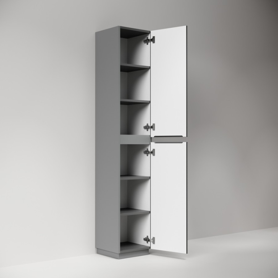 Пенал Sancos Folk Floor PFL35FGS, 35 см, напольный, grey soft
