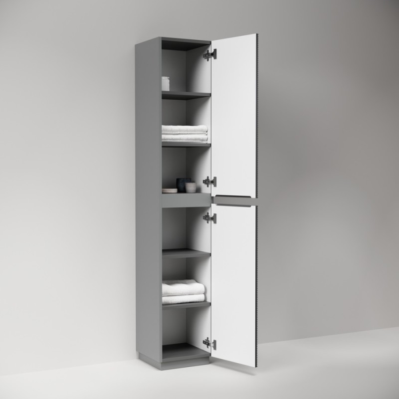 Пенал Sancos Folk Floor PFL35FGS, 35 см, напольный, grey soft