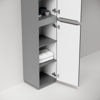 Пенал Sancos Folk Floor PFL35FGS, 35 см, напольный, grey soft