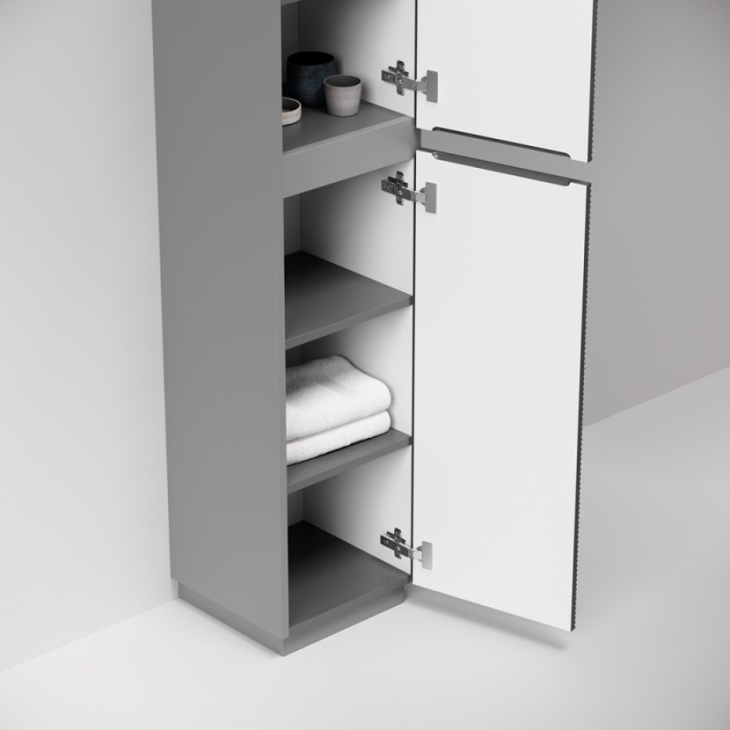 Пенал Sancos Folk Floor PFL35FGS, 35 см, напольный, grey soft