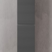 Пенал Sancos Folk PFL35GS, 35 см, подвесной с рельефным фасадом, цвет grey soft