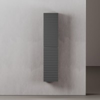 Пенал Sancos Folk PFL35GS, 35 см, подвесной с рельефным фасадом, цвет grey soft