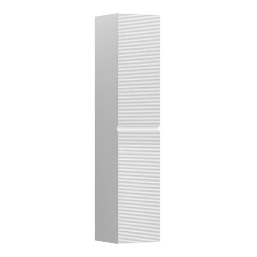 Пенал Sancos Folk PFL35W, 35 см, подвесной с рельефным фасадом, цвет bianco