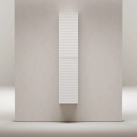 Пенал Sancos Folk PFL35W, 35 см, подвесной с рельефным фасадом, цвет bianco