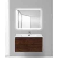Тумба под раковину BelBagno Pietra PIETRA-1000-2C-SO-PL, 100 х 46 х 55 см, цвет темное дерево (polissandro)