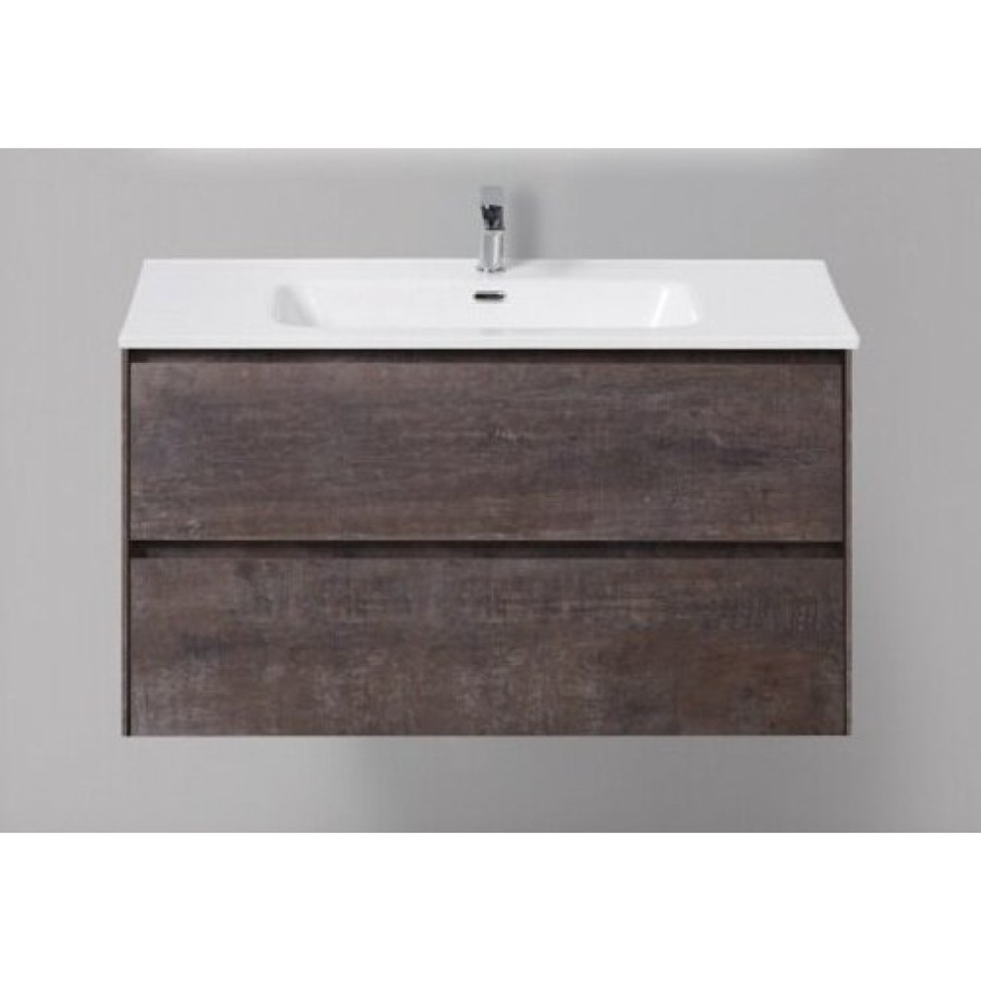 Тумба под раковину BelBagno Pietra PIETRA-1000-2C-SO-PT, 100 х 46 х 55 см, цвет серый камень (stone)
