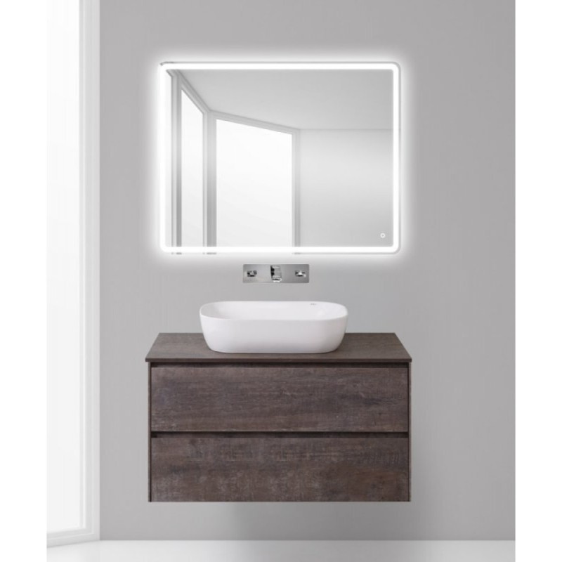 Тумба под раковину BelBagno Pietra PIETRA-1000-2C-SO-PT, 100 х 46 х 55 см, цвет серый камень (stone)