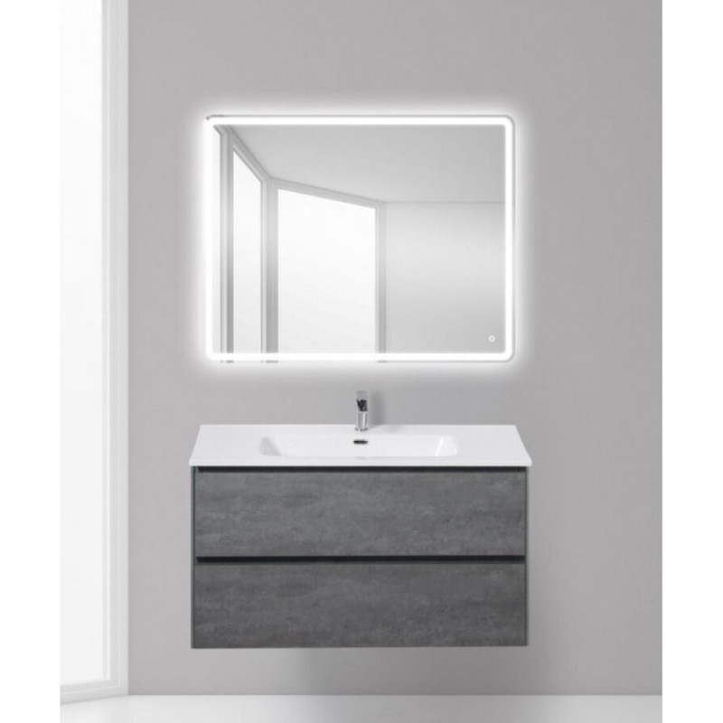 Тумба под раковину BelBagno Pietra PIETRA-1000-2C-SO-SCM, 100 х 46 х 55 см, цвет серый (stucco cemento)