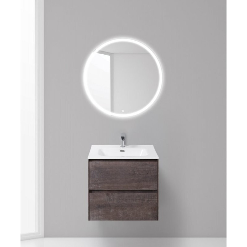 Тумба под раковину BelBagno Pietra PIETRA-600-2C-SO-PT, 60 х 46 х 55 см, цвет серый камень (stone)