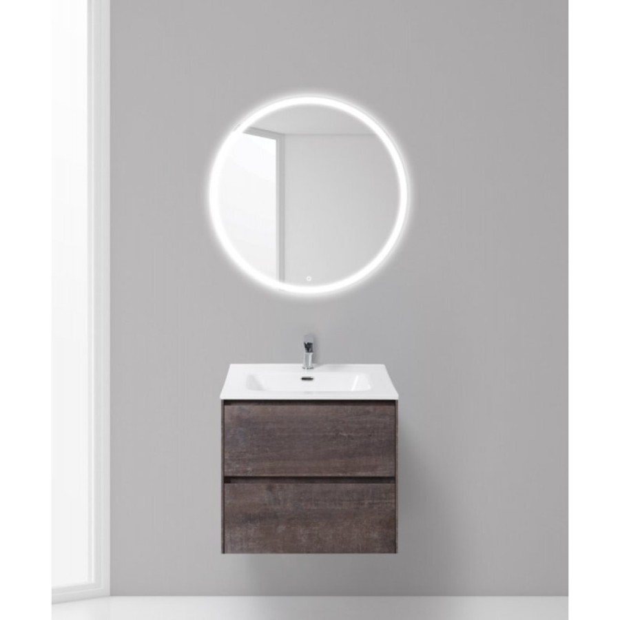 Тумба под раковину BelBagno Pietra PIETRA-600-2C-SO-PT, 60 х 46 х 55 см, цвет серый камень (stone)