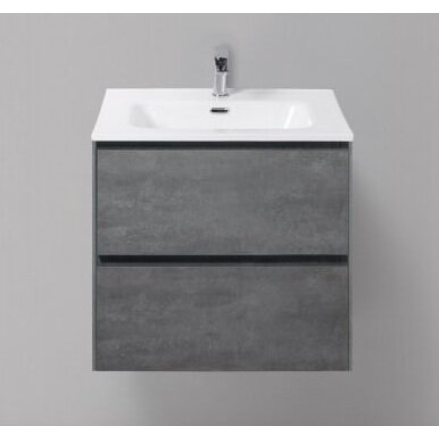 Тумба под раковину BelBagno Pietra PIETRA-600-2C-SO-SCM, 60 х 46 х 55 см, цвет серый (stucco cemento)