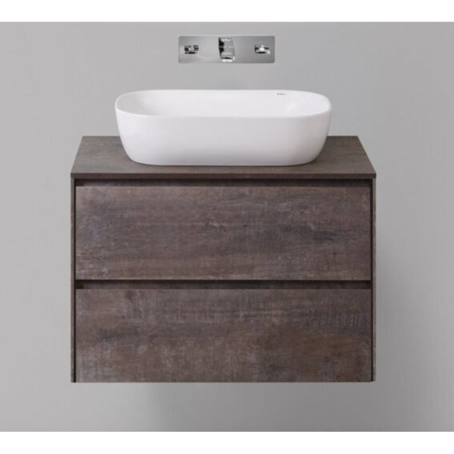 Тумба под раковину BelBagno Pietra PIETRA-800-2C-SO-PT, 80 х 46 х 55 см, цвет серый камень (stone)