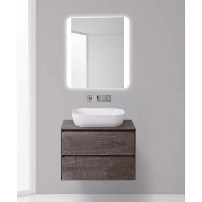 Тумба под раковину BelBagno Pietra PIETRA-800-2C-SO-PT, 80 х 46 х 55 см, цвет серый камень (stone)