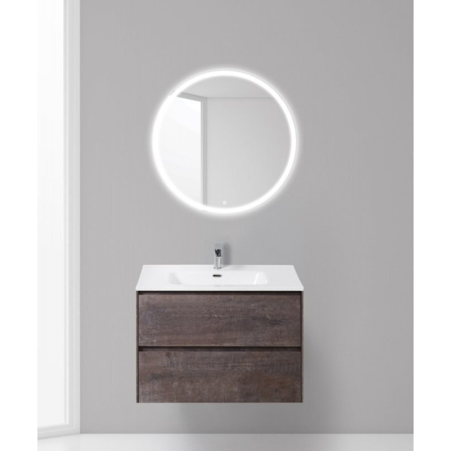 Тумба под раковину BelBagno Pietra PIETRA-800-2C-SO-PT, 80 х 46 х 55 см, цвет серый камень (stone)