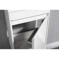 Тумба под раковину BelBagno Pietra Mini, 40 см, белый глянцевый, Bianco Lucido, левая/правая, PIETRA MINI-400-1A-SO-BL-L/R