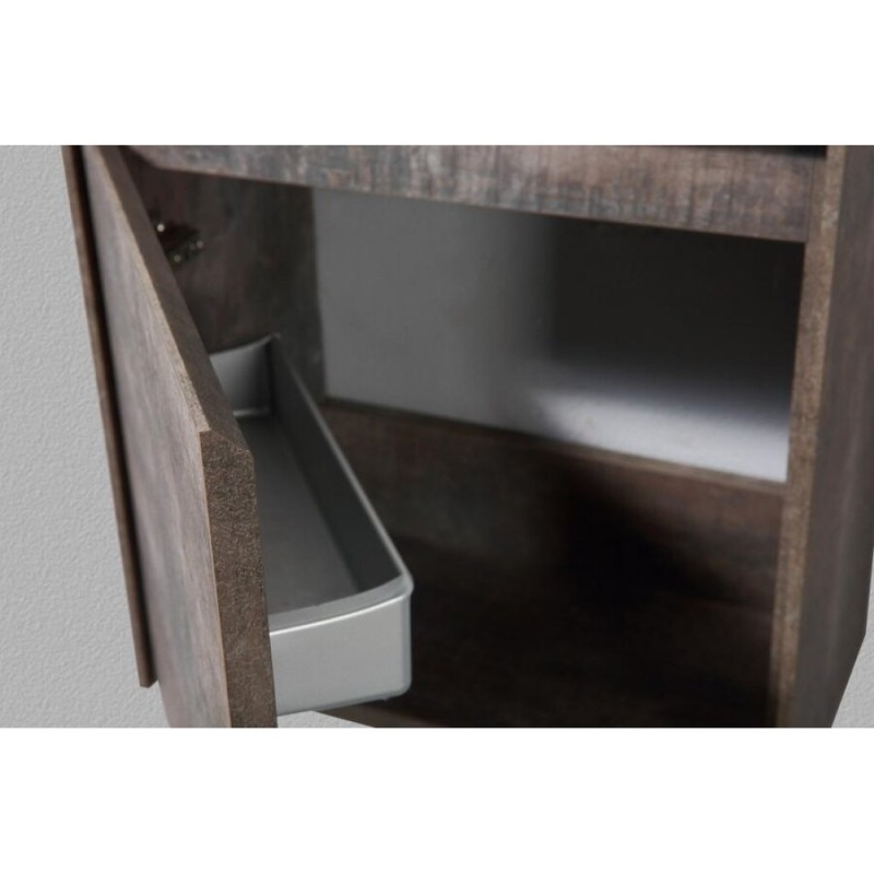 Тумба под раковину BelBagno Pietra Mini, 46 см, коричневый, Stone, левая/правая, PIETRA MINI-460-1A-SO-PT-L/R