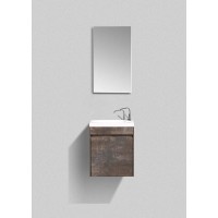 Тумба под раковину BelBagno Pietra Mini, 46 см, коричневый, Stone, левая/правая, PIETRA MINI-460-1A-SO-PT-L/R