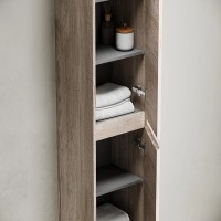 Пенал Sancos Libra Floor PLB35FEG, 35 см, напольный, расположение петель L/R, дуб галифакс натуральный