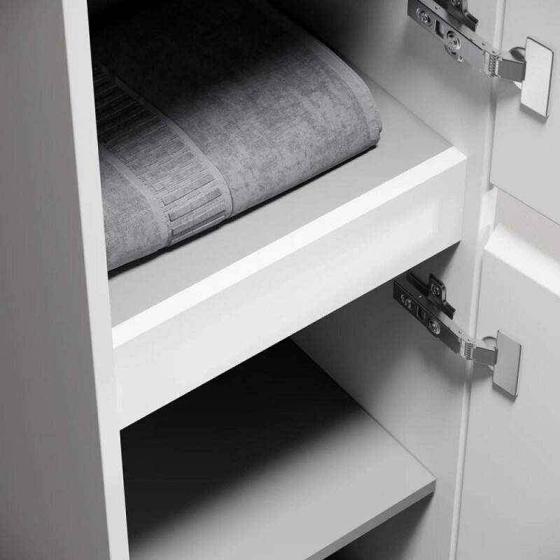 Пенал Sancos Libra Floor PLB35FW, 35 см, напольный, расположение петель L/R, белый глянцевый