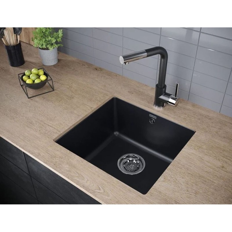 Мойка кухонная Paulmark Gera 50, PM104546-AN, 45 см, антрацит