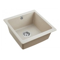 Мойка кухонная Paulmark Gera PM104546-BE, 45 см, кварцевая, бежевый
