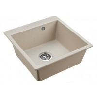 Мойка кухонная Paulmark Kante PM105152-BE, 51 см, кварцевая, бежевый
