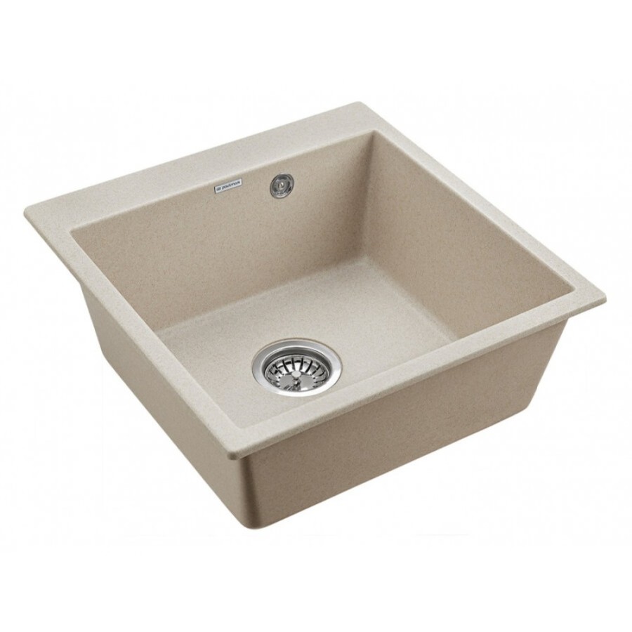 Мойка кухонная Paulmark Kante PM105152-BE, 51 см, кварцевая, бежевый