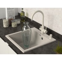 Мойка кухонная Paulmark Kante PM105152-BE, 51 см, кварцевая, бежевый