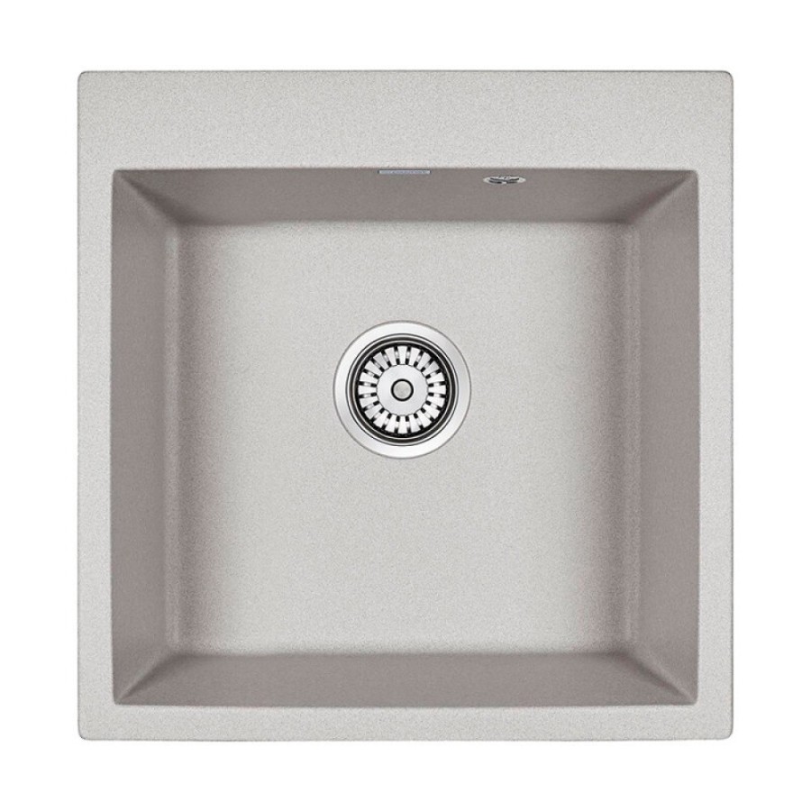 Мойка кухонная Paulmark Kante PM105152-GR, 51 см, кварцевая, серый