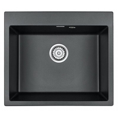 Мойка кухонная Paulmark Kante PM106052-BL, 60 см, кварцевая, черный