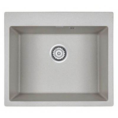 Мойка кухонная Paulmark Kante PM106052-GR, 60 см, кварцевая, серый