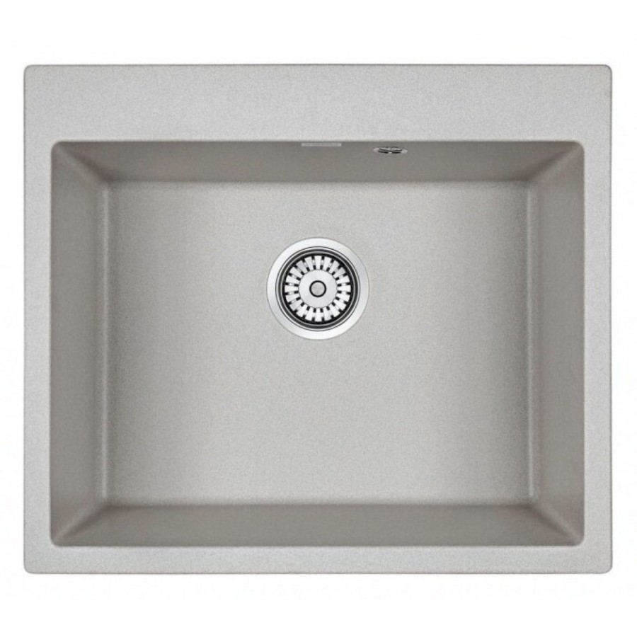 Мойка кухонная Paulmark Kante PM106052-GR, 60 см, кварцевая, серый