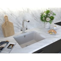 Мойка кухонная Paulmark Gera PM205546-BE, 55 см, кварцевая, бежевый