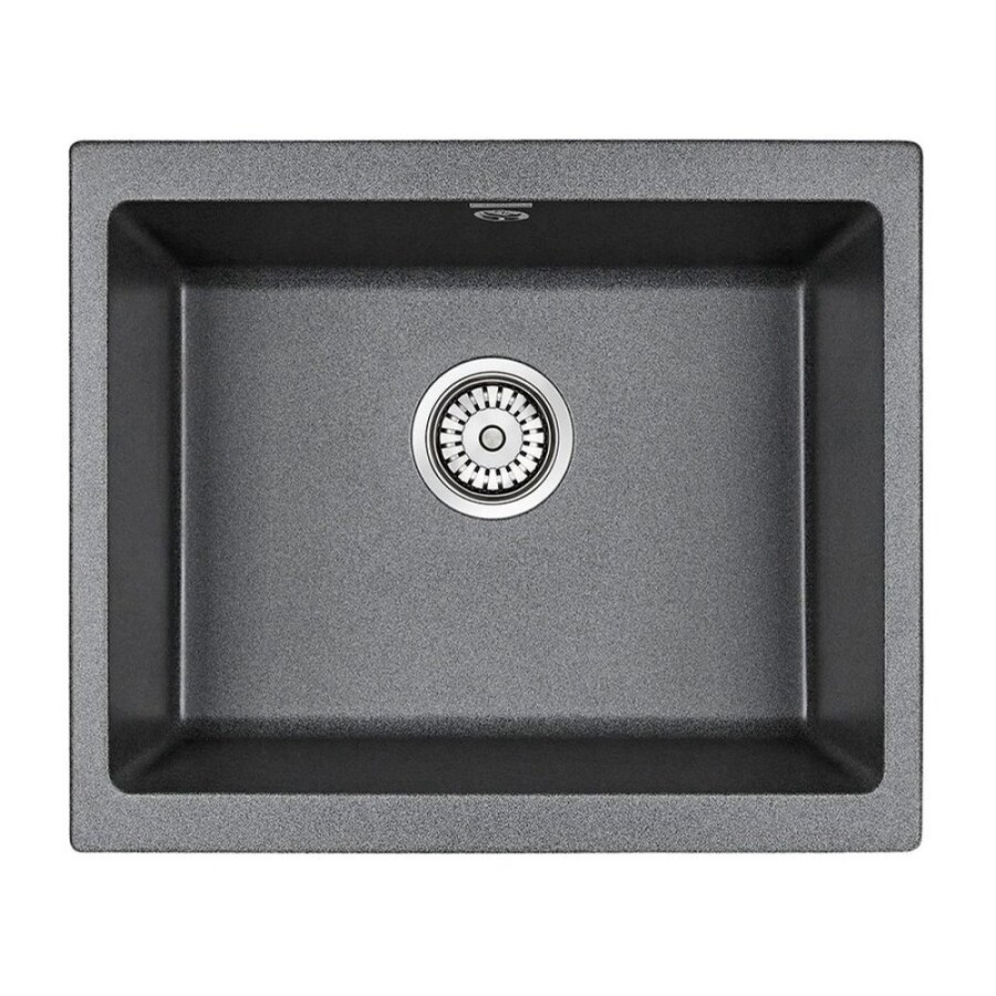 Мойка кухонная Paulmark Gera 60, PM205546-DG, кварцевая, графит