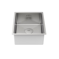 Мойка кухонная Paulmark Next 38 UNI, PM213844-BS, 38 см, цвет брашированная нержавеющая сталь