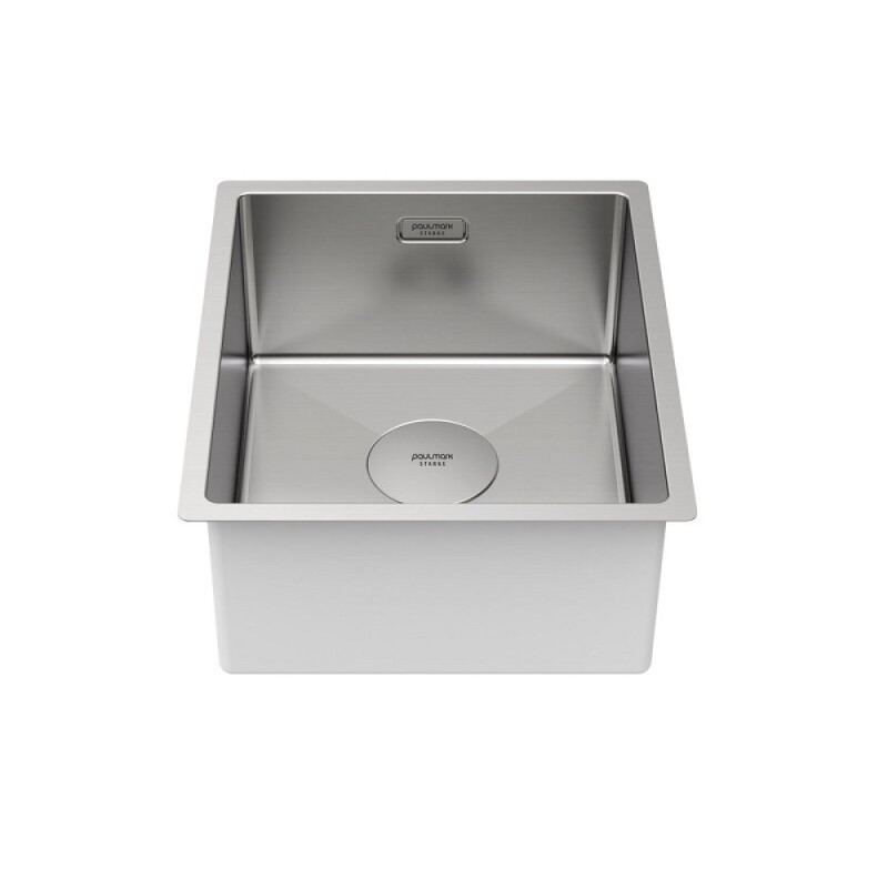 Мойка кухонная Paulmark Next 38 UNI, PM213844-BS, 38 см, цвет брашированная нержавеющая сталь