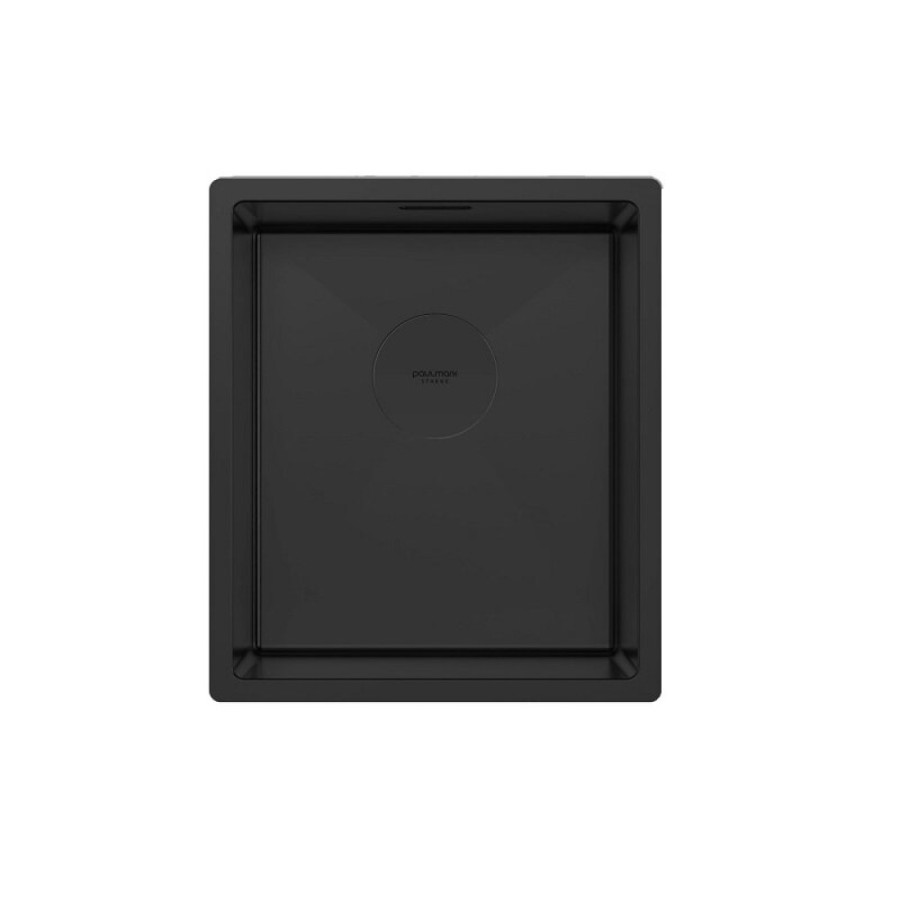 Мойка кухонная Paulmark Next 38 UNI, PM213844-MBN, 38 см, цвет черный матовый