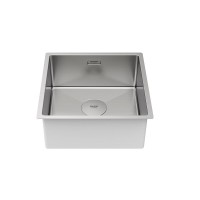 Мойка кухонная Paulmark Next 44 UNI, PM214444-BS, 44 см, цвет брашированная нержавеющая сталь
