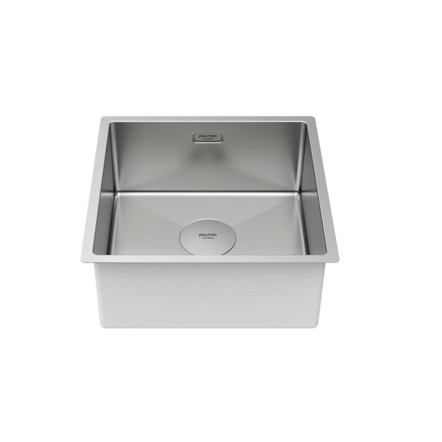 Мойка кухонная Paulmark Next 44 UNI, PM214444-BS, 44 см, цвет брашированная нержавеющая сталь