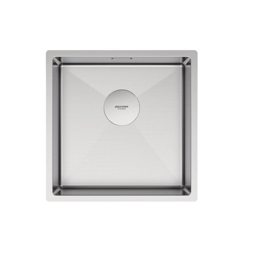 Мойка кухонная Paulmark Next 44 UNI, PM214444-BS, 44 см, цвет брашированная нержавеющая сталь