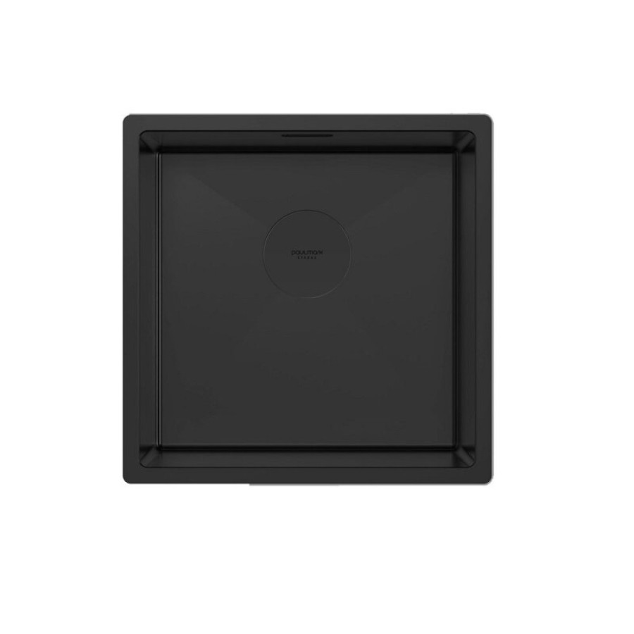 Мойка кухонная Paulmark Next 44 UNI, PM214444-MBN, 44 см, цвет черный матовый