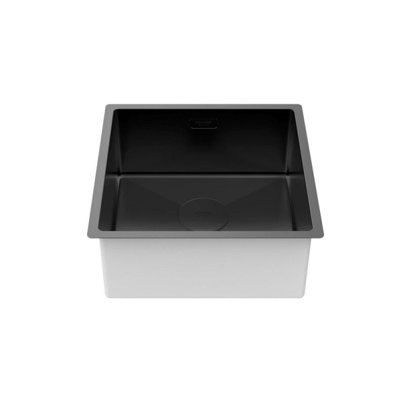 Мойка кухонная Paulmark Next 44 UNI, PM214444-MBN, 44 см, цвет черный матовый