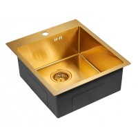 Мойка кухонная Paulmark Kroner PM214551-BG, 45 см, брашированное золото