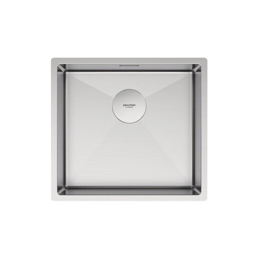 Мойка кухонная Paulmark Next 48 UNI, PM214844-BS, 48 см, цвет брашированная нержавеющая сталь